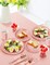 Nkaiso 141 Pieces Pink and Rose Gold Party Supplies, Disposable Party Decorations Sets Include Paper Plates Napkins Cups, Plastic Forks Knives Spoons, for Baby Shower Birthday Wedding -20 Guests